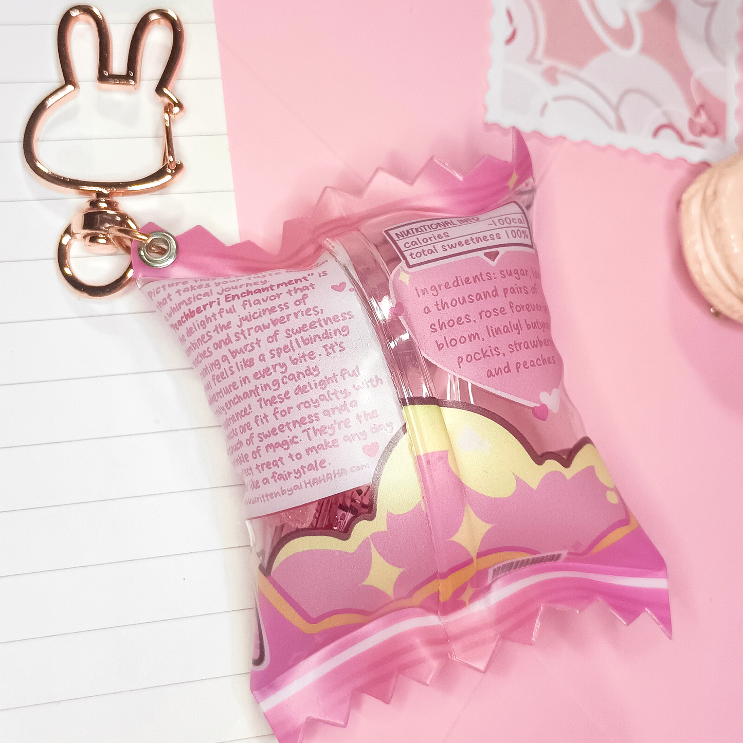 Pocki Candy Shaker Keychain Princess Treats
