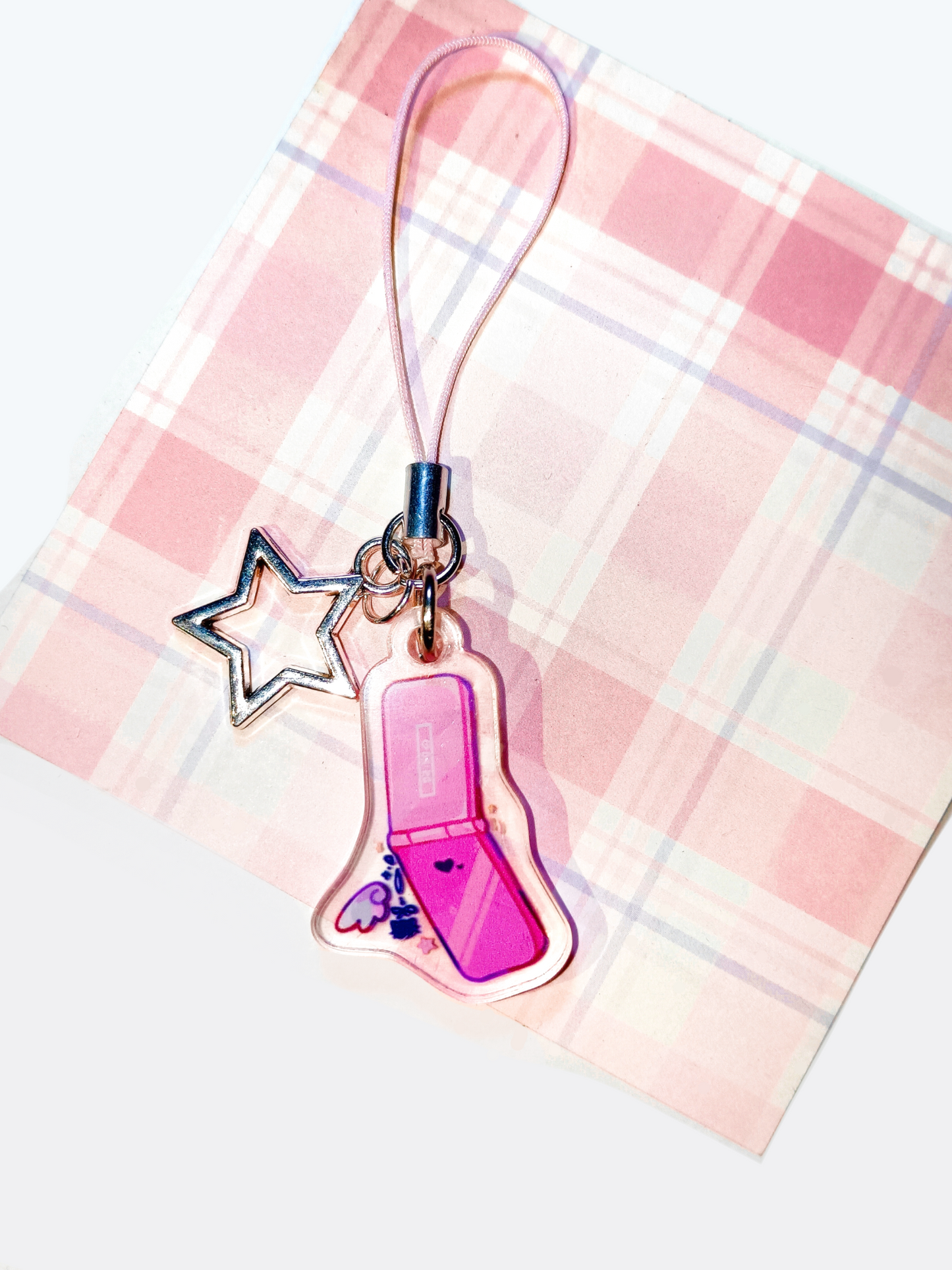 Flipphone Phone Charm Keychain