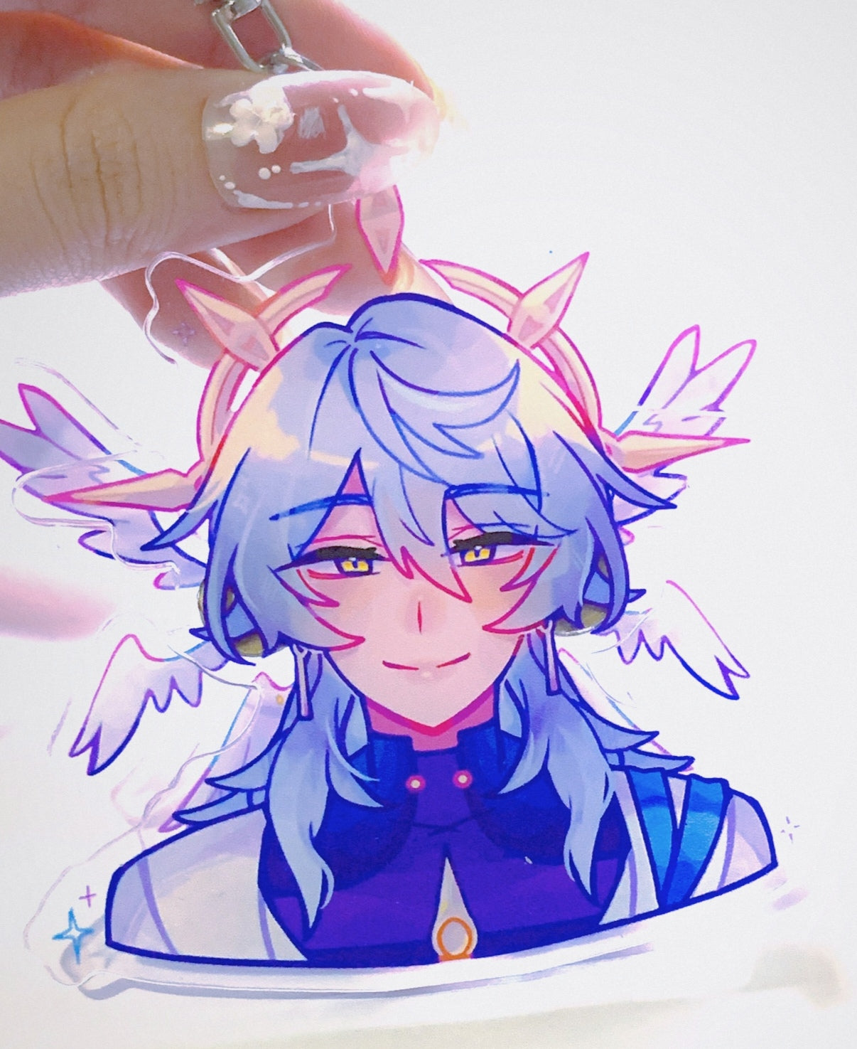 Sunday Movable Wings Keychain