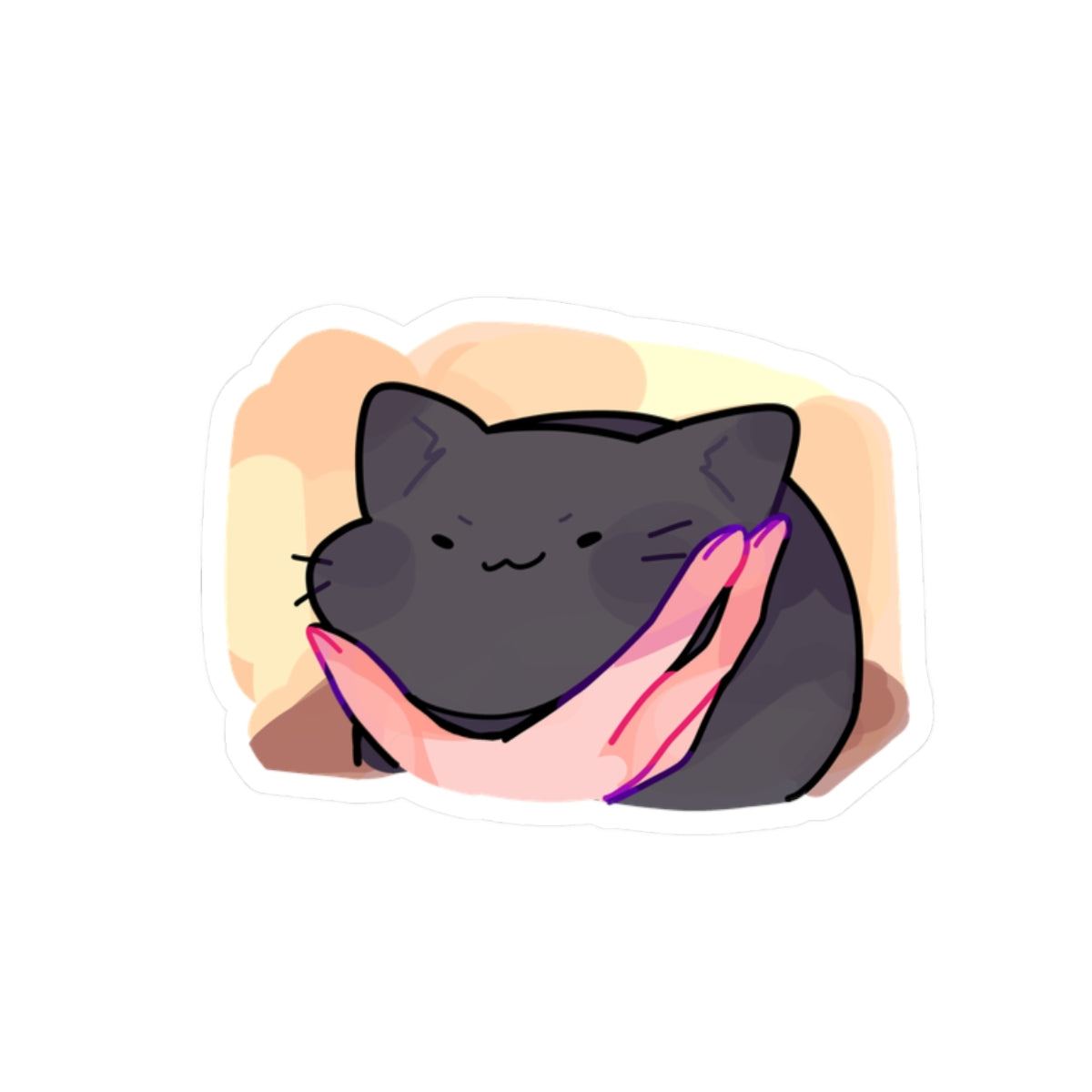 Squish Cat Kiss-Cut Stickers