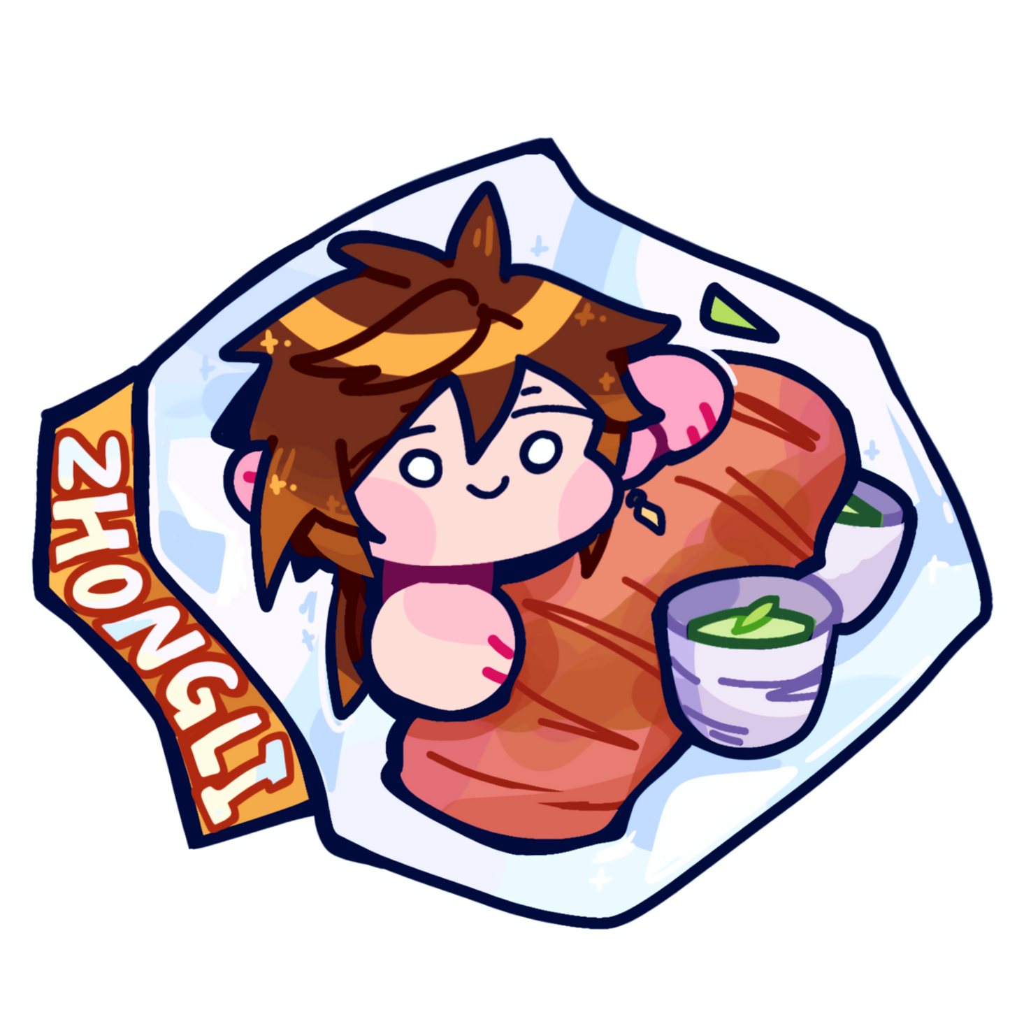 Genshin Keychains with Bread (Archons) Resin Coated