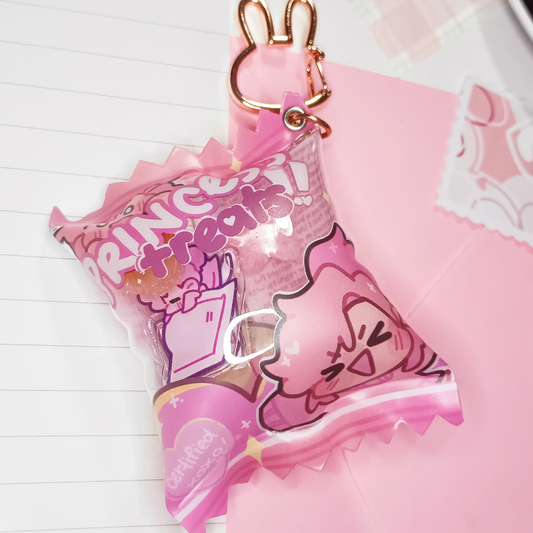 Pocki Candy Shaker Keychain Princess Treats