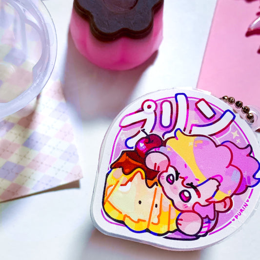 Pocky Pudding Keychain